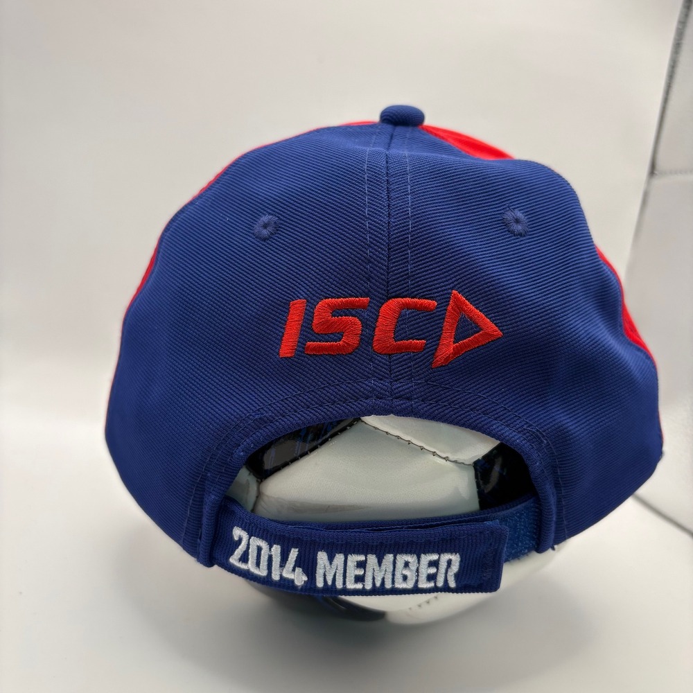 Newcastle Knights 2014 Membership Baseball Cap Blue Red ISC 100% Polyester - Picture 3 of 6